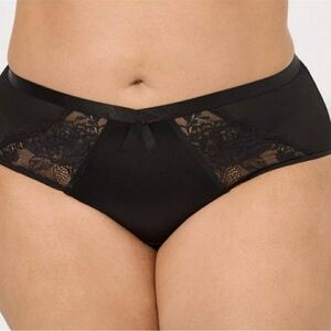 torrid satin and lace tetro tanga panty